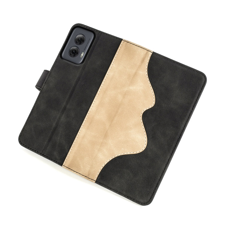 For Motolora Moto G Power 5G 2024 Stitching Horizontal Flip Leather Phone Case(Black) - Motorola Cases by PMC Jewellery | Online Shopping South Africa | PMC Jewellery | Buy Now Pay Later Mobicred