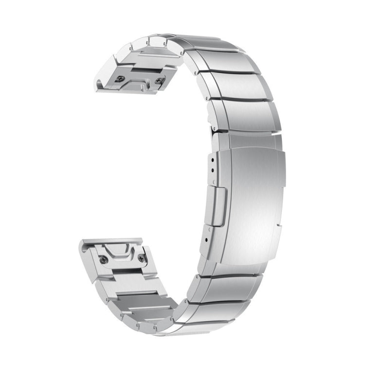 For Garmin Instinct 2 22mm Titanium Alloy Quick Release Watch Band(Sliver) - Watch Bands by PMC Jewellery | Online Shopping South Africa | PMC Jewellery