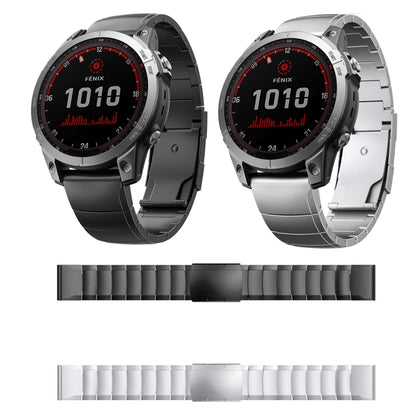 For Garmin Fenix 5 22mm Titanium Alloy Quick Release Watch Band(Sliver) - Watch Bands by PMC Jewellery | Online Shopping South Africa | PMC Jewellery