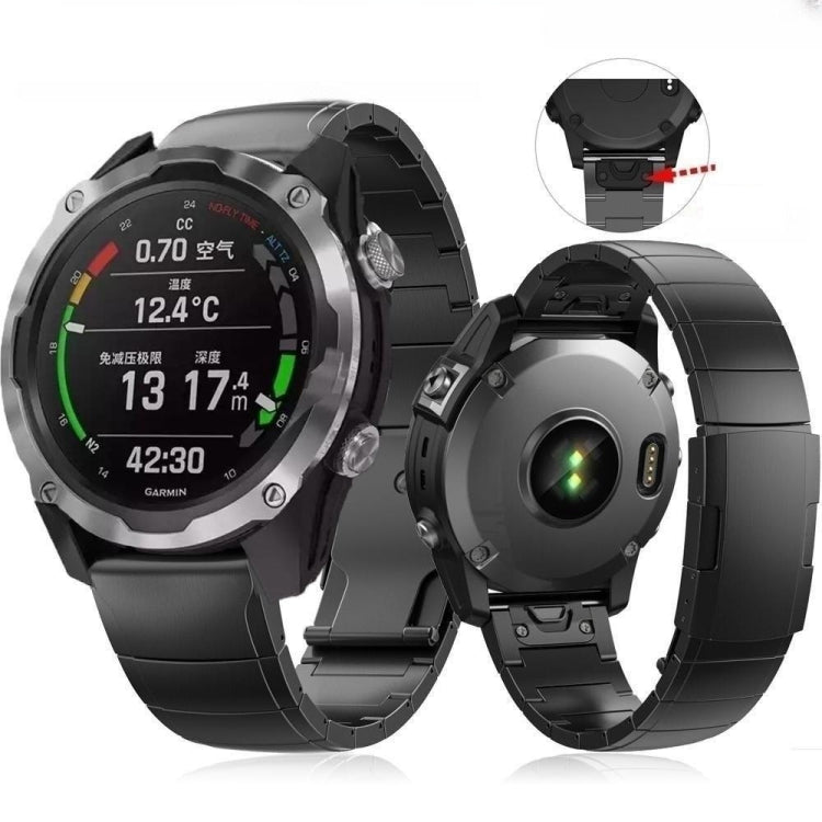 For Garmin Fenix 8 AMOLED 51mm Titanium Alloy Quick Release 26mm Watch Band(Sliver) - free shipping - PMC TechLife - Order now!