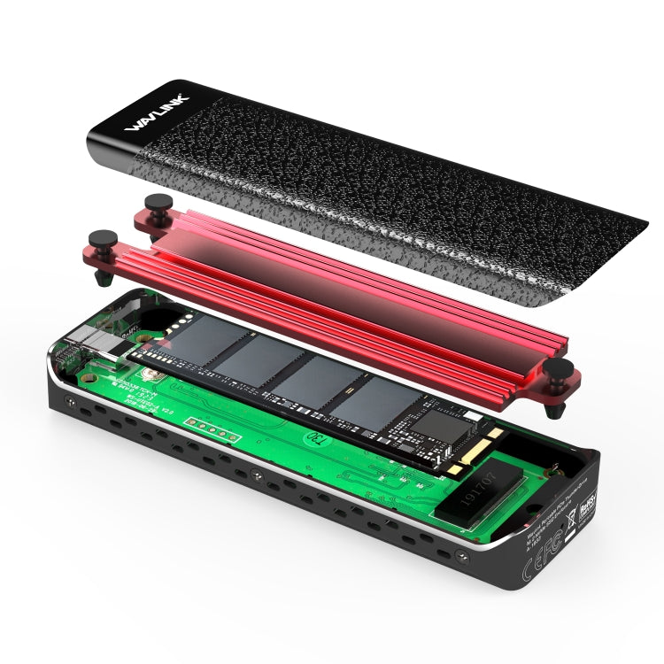 Wavlink UTE02 Thunderbolt 3 NVME M.2 Solid State Leather Metal SSD External Hard Drive Box - free shipping - PMC Jewellery - Order now!