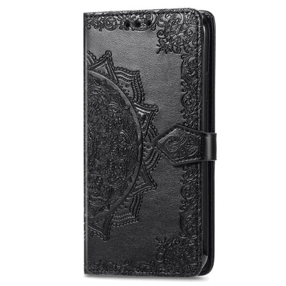 For Blackview A96 Mandala Flower Embossed Leather Phone Case(Black) - More Brand by PMC Jewellery | Online Shopping South Africa | PMC Jewellery