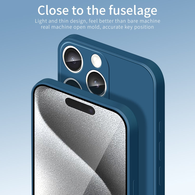 For iPhone 16 Pro Max PINWUYO Sense Series Liquid Silicone TPU Phone Case(Black) - iPhone 16 Pro Max Cases by PINWUYO | Online Shopping South Africa | PMC TechLife | Buy Now Pay Later Mobicred