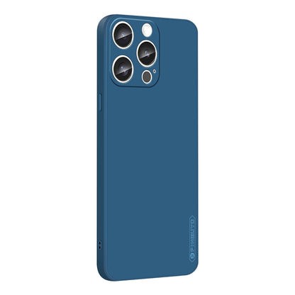 For iPhone 16 Pro Max PINWUYO Sense Series Liquid Silicone TPU Phone Case(Blue) - iPhone 16 Pro Max Cases by PINWUYO | Online Shopping South Africa | PMC Jewellery | Buy Now Pay Later Mobicred