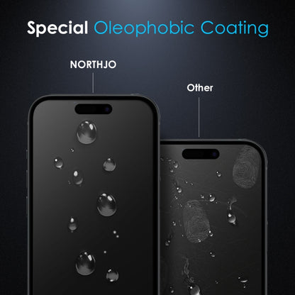 For iPhone 16 Plus NORTHJO A++ 0.3mm 28 Degree Privacy Screen Tempered Glass Film - iPhone 16 Plus Tempered Glass by NORTHJO | Online Shopping South Africa | PMC Jewellery | Buy Now Pay Later Mobicred