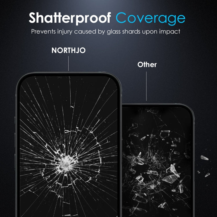 For iPhone 16 Pro Max NORTHJO A++ 0.3mm 28 Degree Privacy Screen Tempered Glass Film - iPhone 16 Pro Max Tempered Glass by NORTHJO | Online Shopping South Africa | PMC Jewellery | Buy Now Pay Later Mobicred