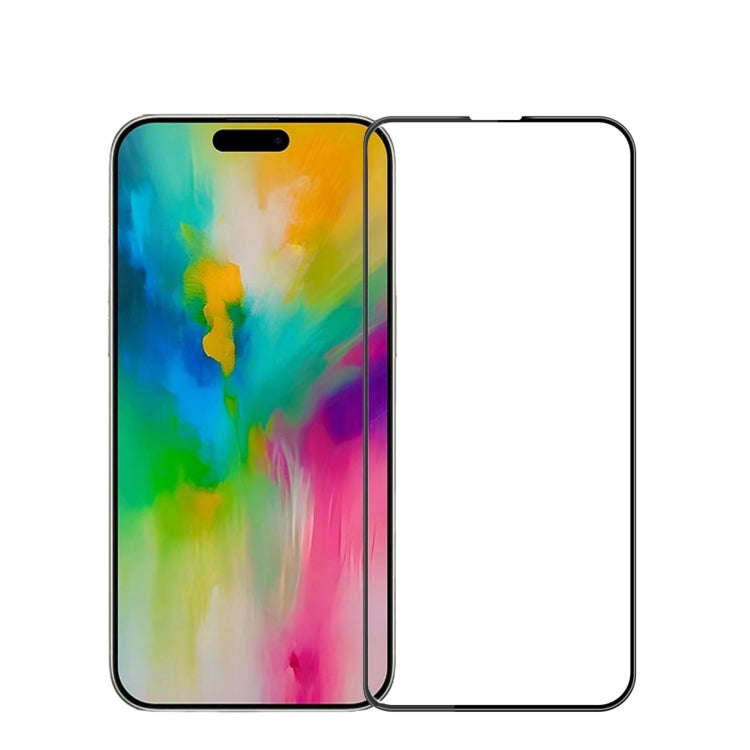For iPhone 16 Pro Max PINWUYO 9H 3D Curved Full Screen Explosion-proof Tempered Glass Film(Black) - iPhone 16 Pro Max Tempered Glass by PINWUYO | Online Shopping South Africa | PMC TechLife | Buy Now Pay Later Mobicred
