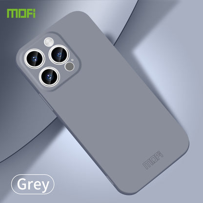 For iPhone 15 Pro Max MOFI Qin Series Skin Feel All-inclusive Silicone Phone Case(Gray) - iPhone 15 Pro Max Cases by MOFI | Online Shopping South Africa | PMC Jewellery