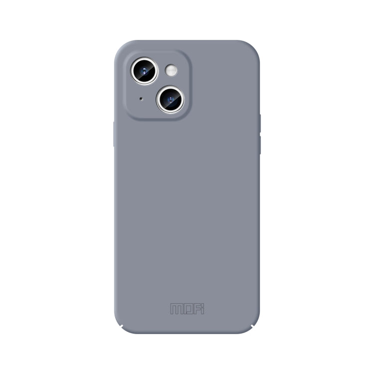 For iPhone 15 Plus MOFI Qin Series Skin Feel All-inclusive Silicone Phone Case(Gray) - iPhone 15 Plus Cases by MOFI | Online Shopping South Africa | PMC Jewellery