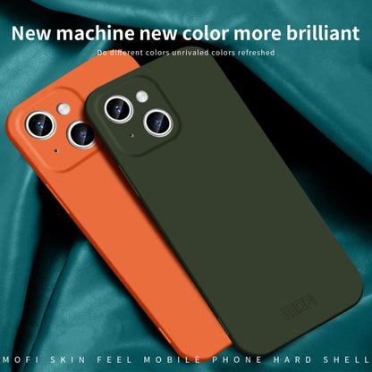 For iPhone 15 Plus MOFI Qin Series Skin Feel All-inclusive Silicone Phone Case(Gray) - iPhone 15 Plus Cases by MOFI | Online Shopping South Africa | PMC Jewellery