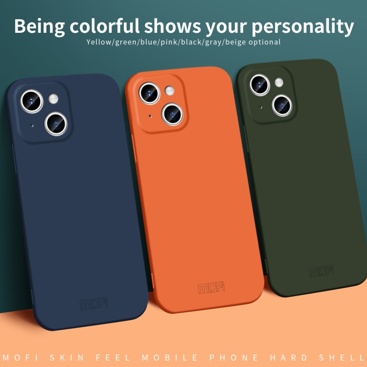 For iPhone 14 MOFI Qin Series Skin Feel All-inclusive PC Phone Case(Blue) - iPhone 14 Cases by MOFI | Online Shopping South Africa | PMC TechLife | Buy Now Pay Later Mobicred