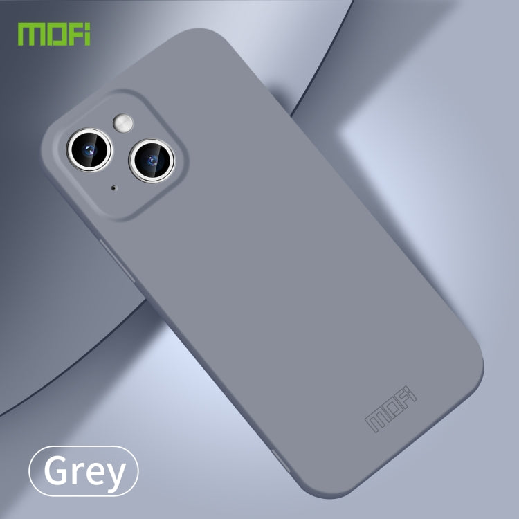 For iPhone 14 MOFI Qin Series Skin Feel All-inclusive PC Phone Case(Gray) - iPhone 14 Cases by MOFI | Online Shopping South Africa | PMC Jewellery