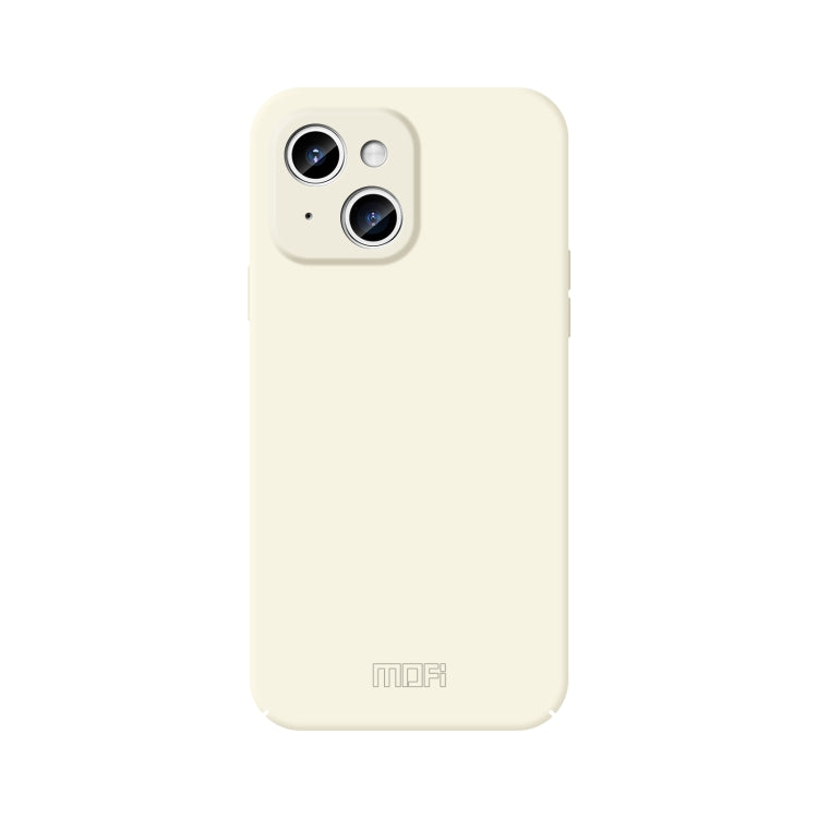 For iPhone 14 MOFI Qin Series Skin Feel All-inclusive PC Phone Case(Beige) - iPhone 14 Cases by MOFI | Online Shopping South Africa | PMC TechLife | Buy Now Pay Later Mobicred