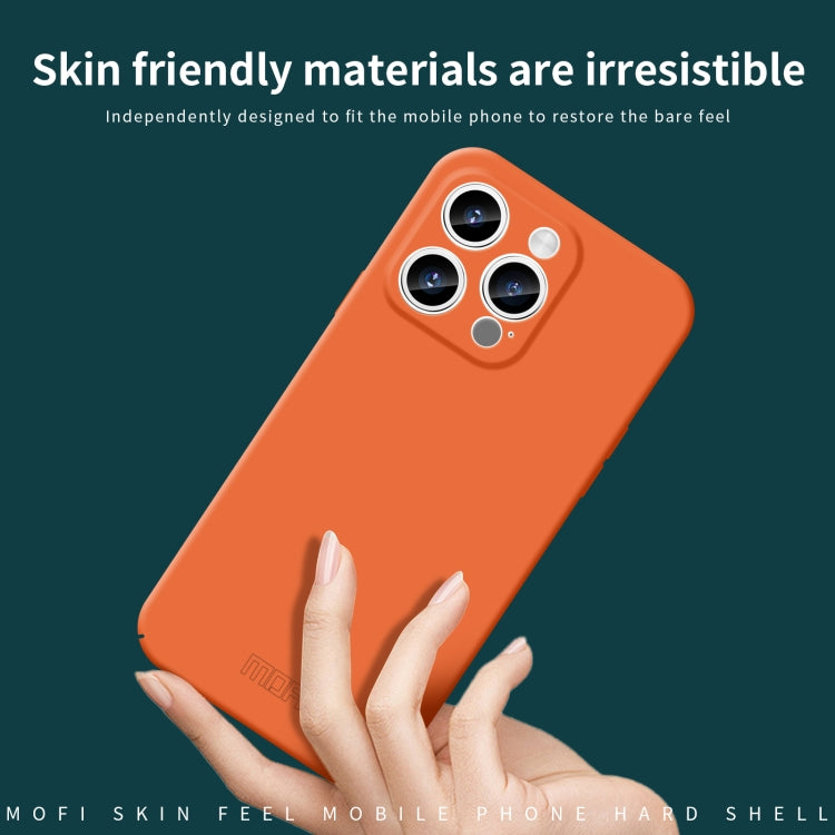For iPhone 14 Pro Max MOFI Qin Series Skin Feel All-inclusive PC Phone Case(Beige) - iPhone 14 Pro Max Cases by MOFI | Online Shopping South Africa | PMC TechLife