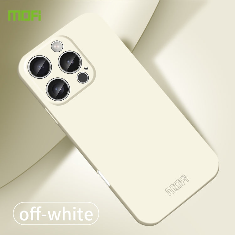 For iPhone 16 Pro Max MOFI Qin Series Skin Feel All-inclusive PC Phone Case(Beige) - iPhone 16 Pro Max Cases by MOFI | Online Shopping South Africa | PMC Jewellery | Buy Now Pay Later Mobicred