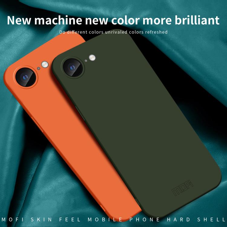 For iPhone 16e MOFI Qin Series Skin Feel All-inclusive PC Phone Case(Orange) - free shipping - PMc TechLife - Order now!