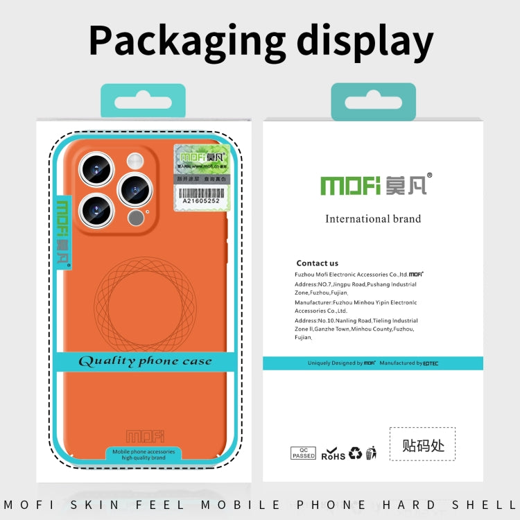 For iPhone 15 Pro MOFI Qin Series Magsafe Skin Feel All-inclusive Silicone Phone Case(Green) - iPhone 15 Pro Cases by MOFI | Online Shopping South Africa | PMC Jewellery