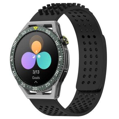 For Huawei Watch GT3 SE 22mm Holes Breathable 3D Dots Silicone Watch Band(Black) - Watch Bands by PMC Jewellery | Online Shopping South Africa | PMC Jewellery