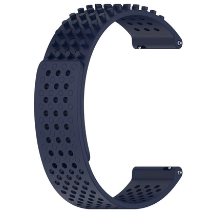 For Huawei Watch 3 Pro New 22mm Holes Breathable 3D Dots Silicone Watch Band(Midnight Blue) - Watch Bands by PMC Jewellery | Online Shopping South Africa | PMC Jewellery