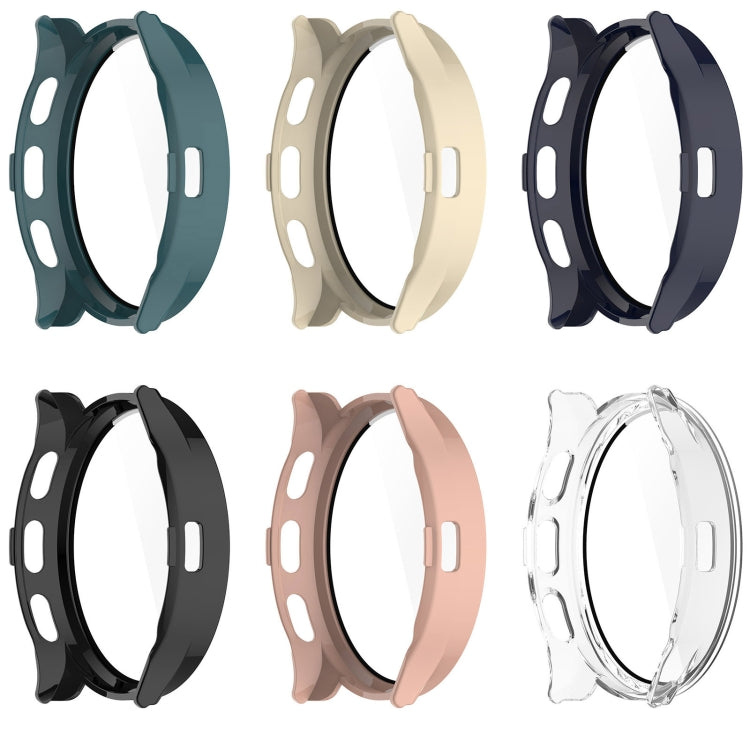 For Garmin Venu 3S PC + Tempered Film Integrated Watch Protective Case(Black) - Watch Cases by PMC TechLife | Online Shopping South Africa | PMC TechLife | Buy Now Pay Later Mobicred