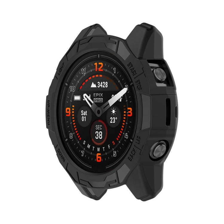 For Garmin Epix Pro 42mm / Fenix 7S / 7S Pro ENKAY Hat-Prince TPU Armor Designed Watch Protective Case(Black) - Watch Cases by ENKAY | Online Shopping South Africa | PMC Jewellery | Buy Now Pay Later Mobicred