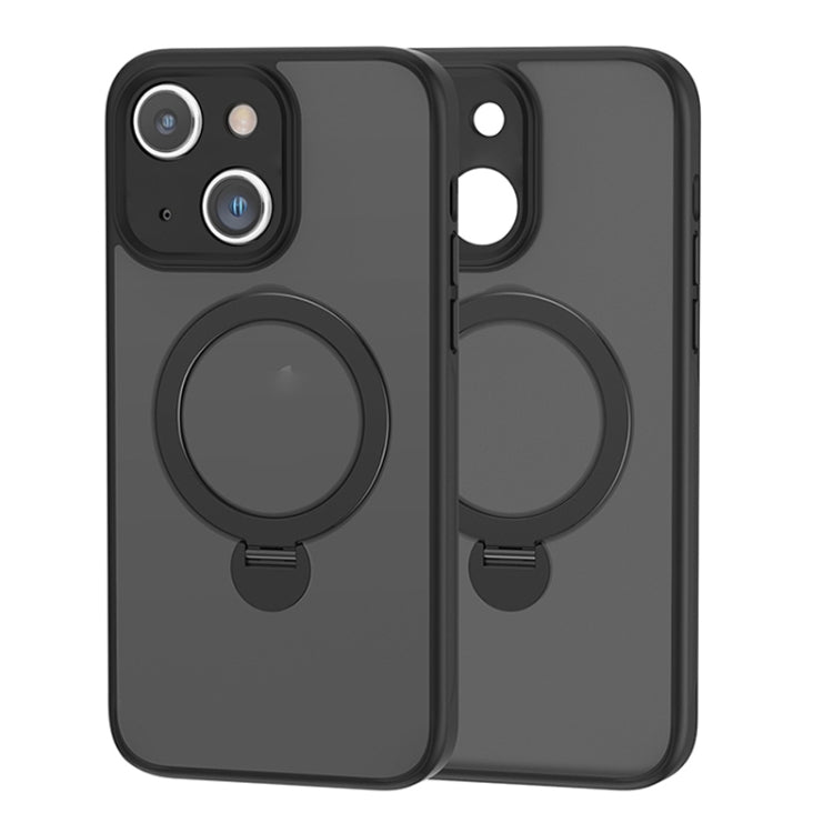 For iPhone 15 Plus 360 Magsafe Ring Holder TPU Hybrid PC Phone Case(Green) - iPhone 15 Plus Cases by PMC TechLife | Online Shopping South Africa | PMC TechLife