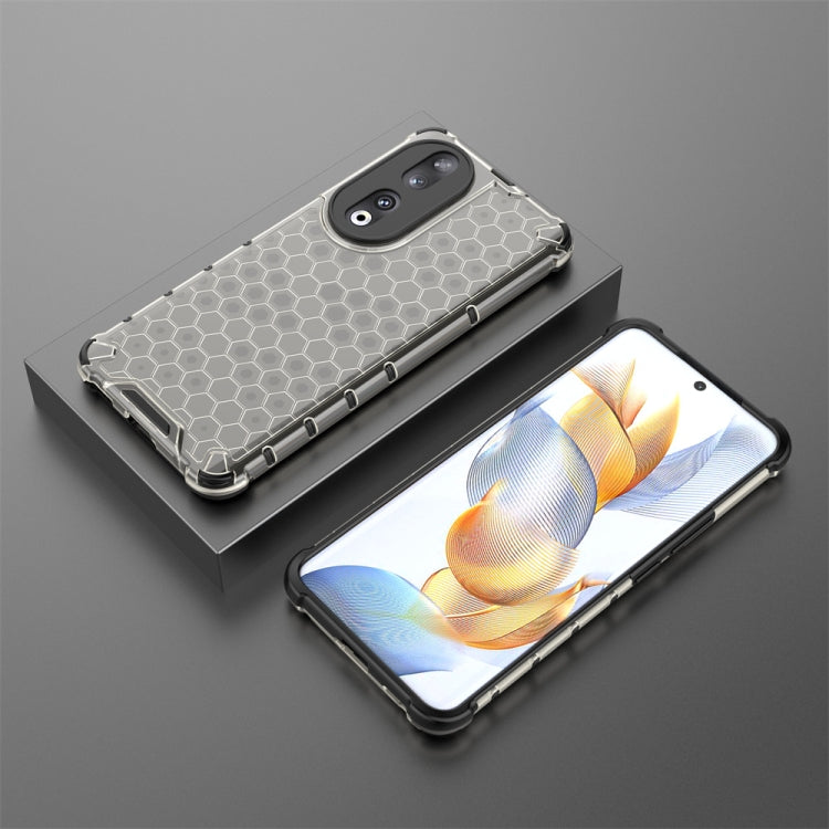 For Honor 90 Shockproof Honeycomb Phone Case(Black) - Honor Cases by PMC Jewellery | Online Shopping South Africa | PMC Jewellery