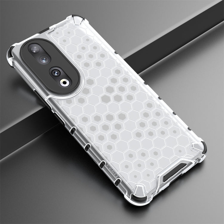 For Honor 90 Shockproof Honeycomb Phone Case(White) - Honor Cases by PMC Jewellery | Online Shopping South Africa | PMC Jewellery