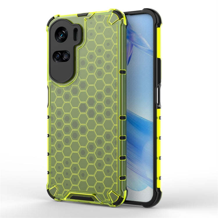 For Honor 90 Lite / X50i Shockproof Honeycomb Phone Case(Green) - Honor Cases by PMC TechLife | Online Shopping South Africa | PMC TechLife