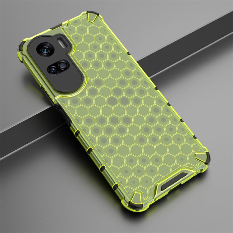 For Honor 90 Lite / X50i Shockproof Honeycomb Phone Case(Green) - Honor Cases by PMC Jewellery | Online Shopping South Africa | PMC Jewellery