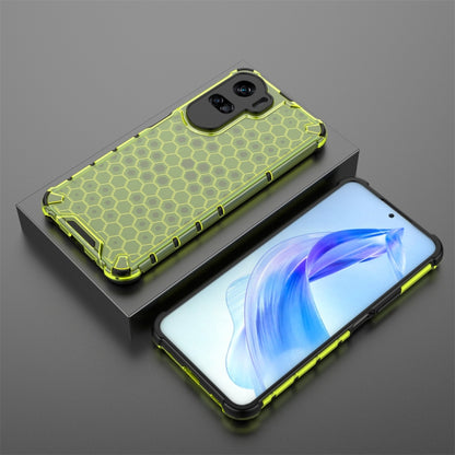 For Honor 90 Lite / X50i Shockproof Honeycomb Phone Case(Green) - Honor Cases by PMC Jewellery | Online Shopping South Africa | PMC Jewellery