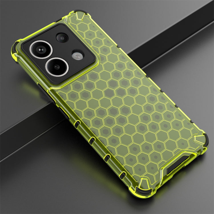 For Redmi Note 13 Pro 5G Shockproof Honeycomb Phone Case(Green) - Note 13 Pro Cases by PMC TechLife | Online Shopping South Africa | PMC TechLife