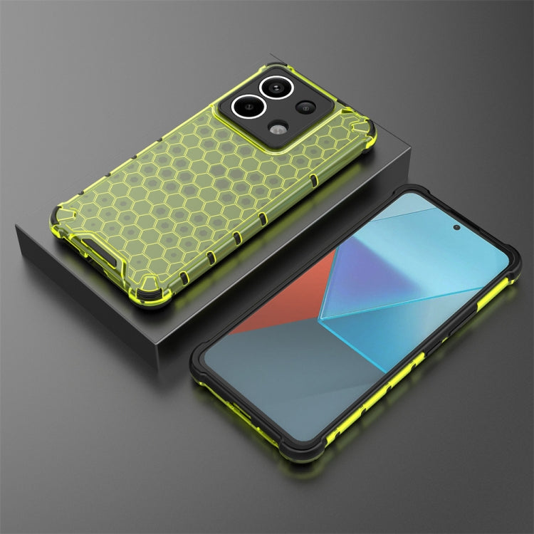 For Redmi Note 13 Pro 5G Shockproof Honeycomb Phone Case(Green) - Note 13 Pro Cases by PMC TechLife | Online Shopping South Africa | PMC TechLife