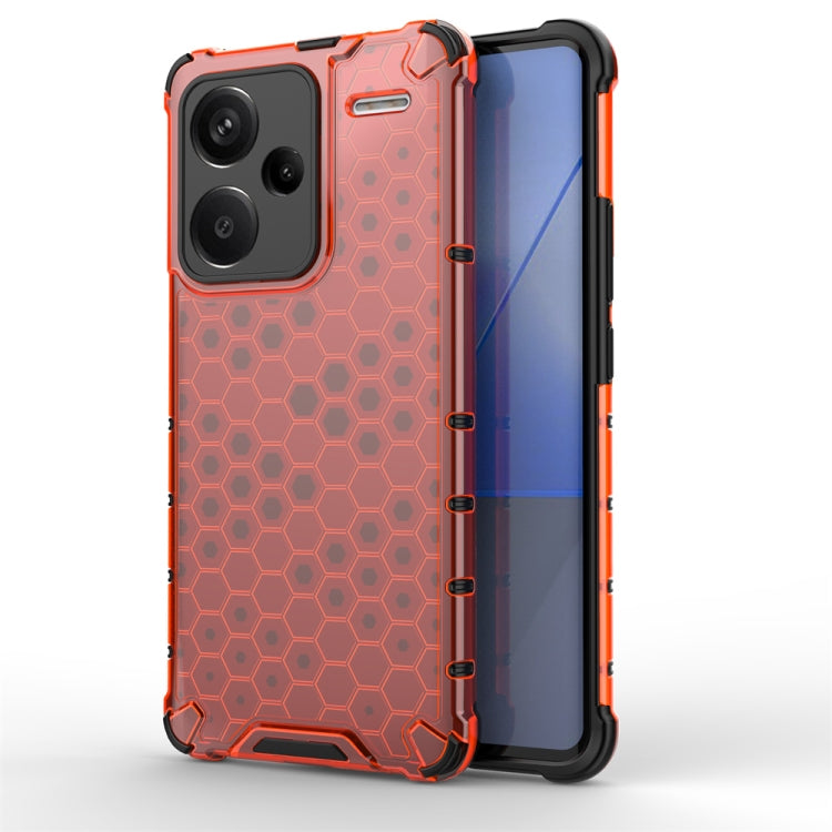 For Redmi Note 13 Pro+ Shockproof Honeycomb Phone Case(Red) - Note 13 Pro+ Cases by PMC TechLife | Online Shopping South Africa | PMC TechLife | Buy Now Pay Later Mobicred