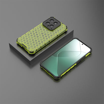 For Xiaomi 14 Shockproof Honeycomb Phone Case(Green) - 14 Cases by PMC Jewellery | Online Shopping South Africa | PMC Jewellery | Buy Now Pay Later Mobicred