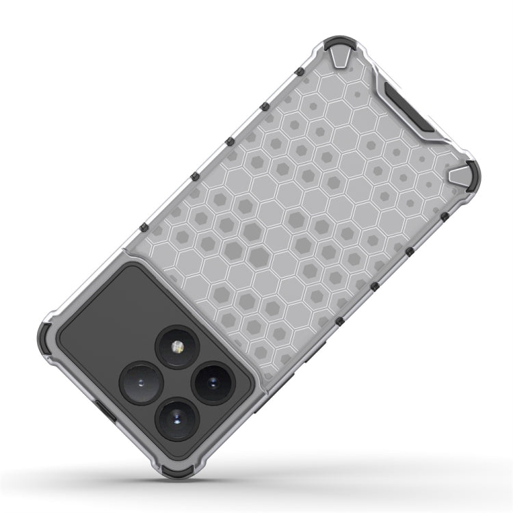 For Redmi K70 Pro Shockproof Honeycomb Phone Case(Red) - Xiaomi Cases by PMC TechLife | Online Shopping South Africa | PMC TechLife | Buy Now Pay Later Mobicred