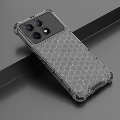 For Redmi K70E Shockproof Honeycomb Phone Case(Black) - K70E Cases by PMC Jewellery | Online Shopping South Africa | PMC Jewellery | Buy Now Pay Later Mobicred