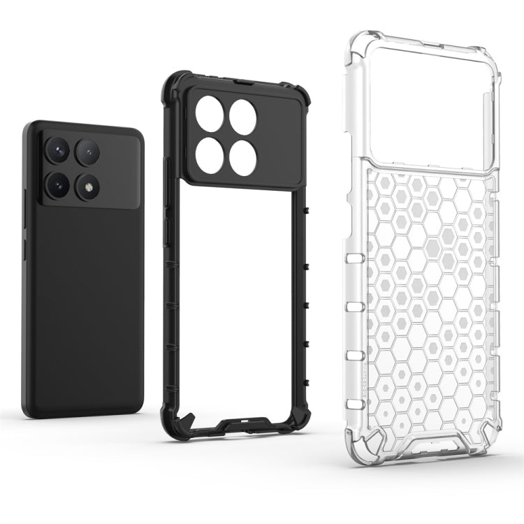 For Xiaomi Poco X6 Pro Shockproof Honeycomb Phone Case(Red) - Xiaomi Cases by PMC TechLife | Online Shopping South Africa | PMC TechLife | Buy Now Pay Later Mobicred