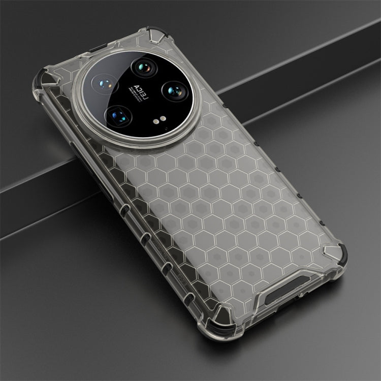For Xiaomi 14 Ultra Shockproof Honeycomb Phone Case(Black) - 14 Ultra Cases by PMC TechLife | Online Shopping South Africa | PMC TechLife | Buy Now Pay Later Mobicred