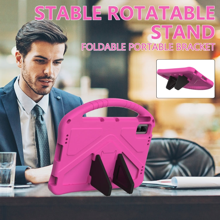 For Lenovo Tab M10 5G 2023 EVA Shockproof Tablet Case with Holder(Rose Red) - Lenovo by PMC TechLife | Online Shopping South Africa | PMC TechLife | Buy Now Pay Later Mobicred