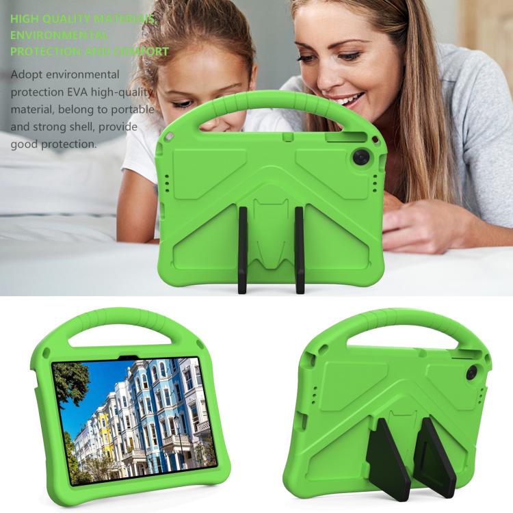 For Lenovo Tab TB-311 / WIFI 10.1 2025 EVA Shockproof Tablet Case with Holder(Green) - Lenovo by PMC TechLife | Online Shopping South Africa | PMC TechLife | Buy Now Pay Later Mobicred