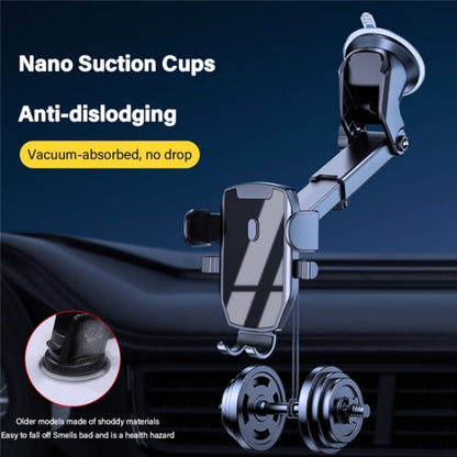 D46+101+K5 Universal Suction Cup Car Center Console Phone Mount Bracket With Telescopic Arm - Car Holders by PMC Jewellery | Online Shopping South Africa | PMC Jewellery | Buy Now Pay Later Mobicred