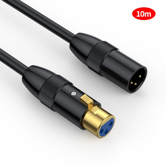 JUNSUNMAY XLR Male to Female Mic Cord 3 Pin Audio Cable Balanced Shielded Cable, Length:10m - Microphone Audio Cable & Connector by JUNSUNMAY | Online Shopping South Africa | PMC Jewellery | Buy Now Pay Later Mobicred