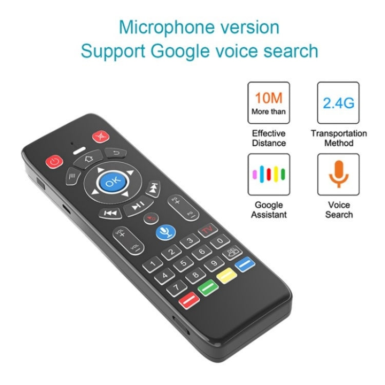 T16+M Android TV Box Smart TV Remote Controller 2.4G Wireless Air Mouse Voice Remote - TV by PMC Jewellery | Online Shopping South Africa | PMC Jewellery | Buy Now Pay Later Mobicred