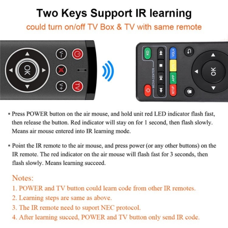 T1-PRO-TV With Microphone Android TV Box 2-Key IR Function Air Mouse Smart Remote Control - TV by PMC TechLife | Online Shopping South Africa | PMC TechLife | Buy Now Pay Later Mobicred