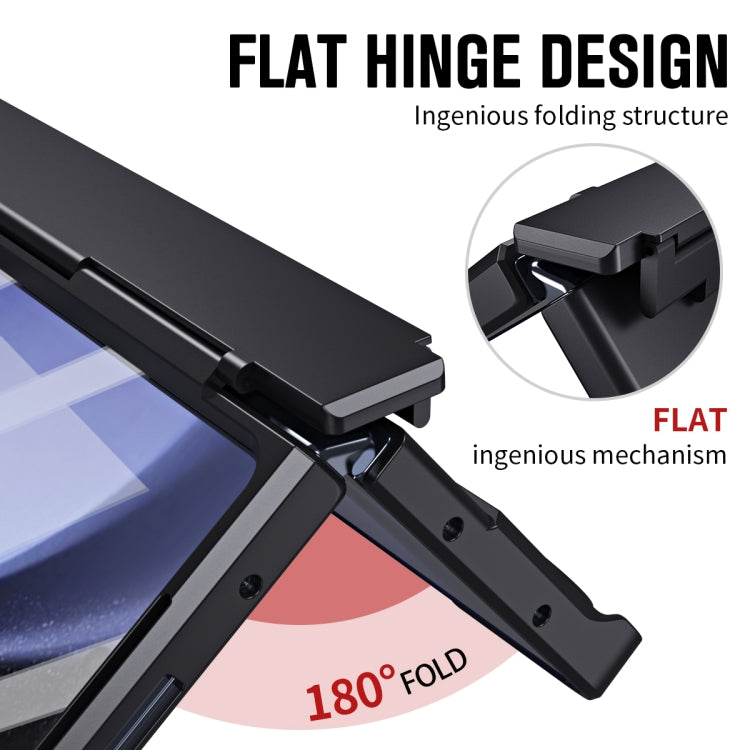 For Samsung Galaxy Z Fold4 Diamond Case-film Integral Hinge Shockproof Phone Case with Pen(Black) - Galaxy Z Fold4 5G Cases by PMC TechLife | Online Shopping South Africa | PMC TechLife