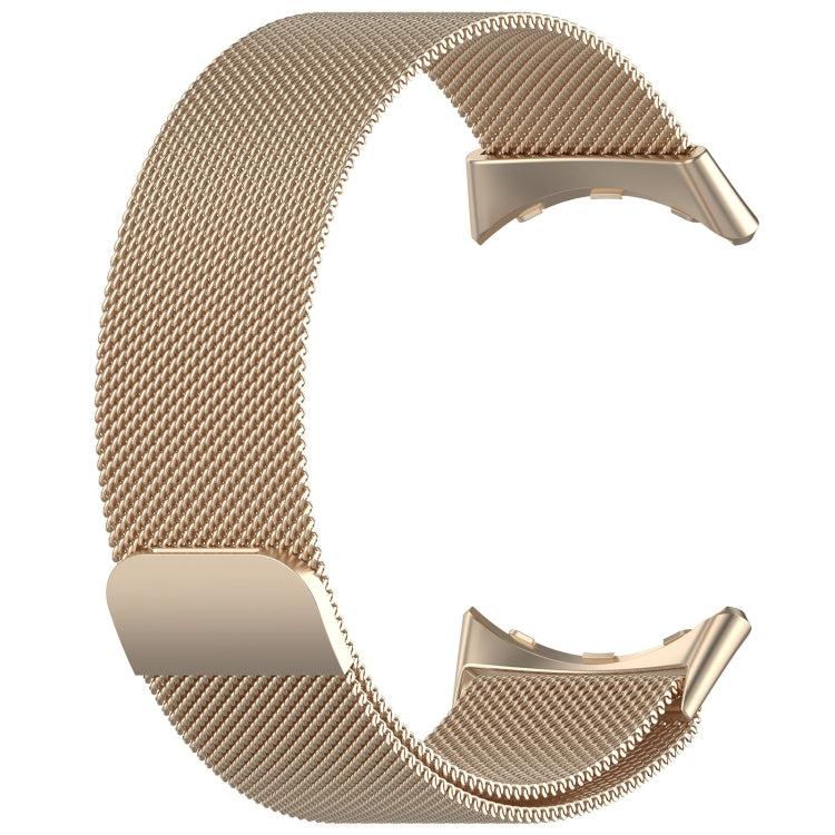 For Google Pixel Watch 2 Milan Magnetic Steel Mesh Watch Band(Champagne) - Watch Cases by PMC TechLife | Online Shopping South Africa | PMC TechLife | Buy Now Pay Later Mobicred
