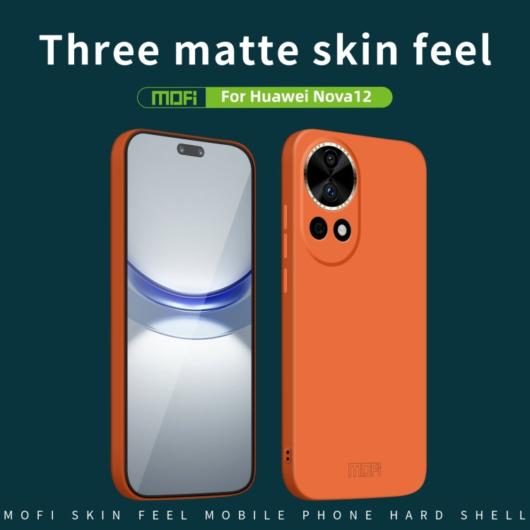 For Huawei nova 12 MOFI Qin Series Skin Feel All-inclusive PC Phone Case(Green) - Huawei Cases by MOFI | Online Shopping South Africa | PMC Jewellery | Buy Now Pay Later Mobicred