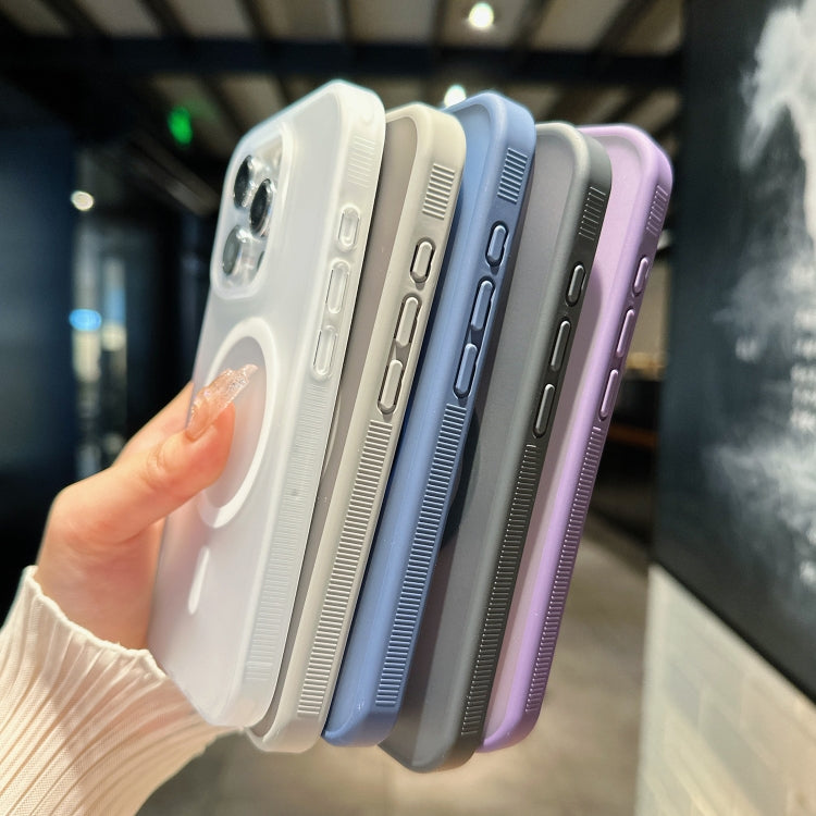 For iPhone 16 Pro Max Transparent TPU Hybrid PC Magsafe Phone Case(Black) - iPhone 16 Pro Max Cases by PMC TechLife | Online Shopping South Africa | PMC TechLife | Buy Now Pay Later Mobicred