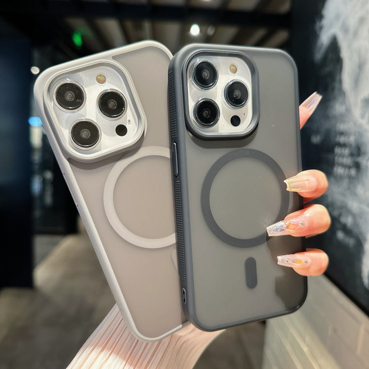 For iPhone 16 Pro Transparent TPU Hybrid PC Magsafe Phone Case(Black) - iPhone 16 Pro Cases by PMC TechLife | Online Shopping South Africa | PMC TechLife | Buy Now Pay Later Mobicred